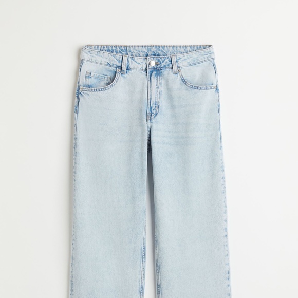 H&M Light Blue Flare & Wide Leg Jeans - Picture 8 of 9